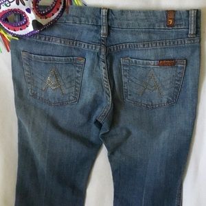 “7 For All Mankind” Jeans-Sz 25. Wide Bell Bottom.